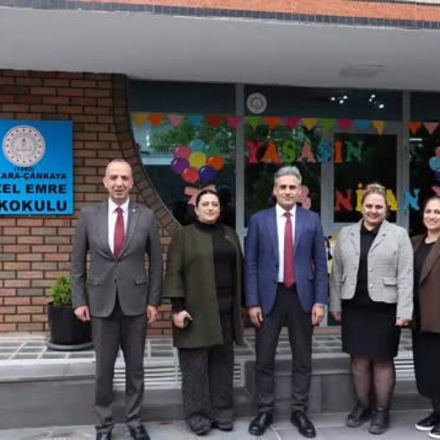 Çankaya İlçe Milli Eğitim Müdürümüz Sayın Aydın DEMİR okulumuzu ziyaret etti.